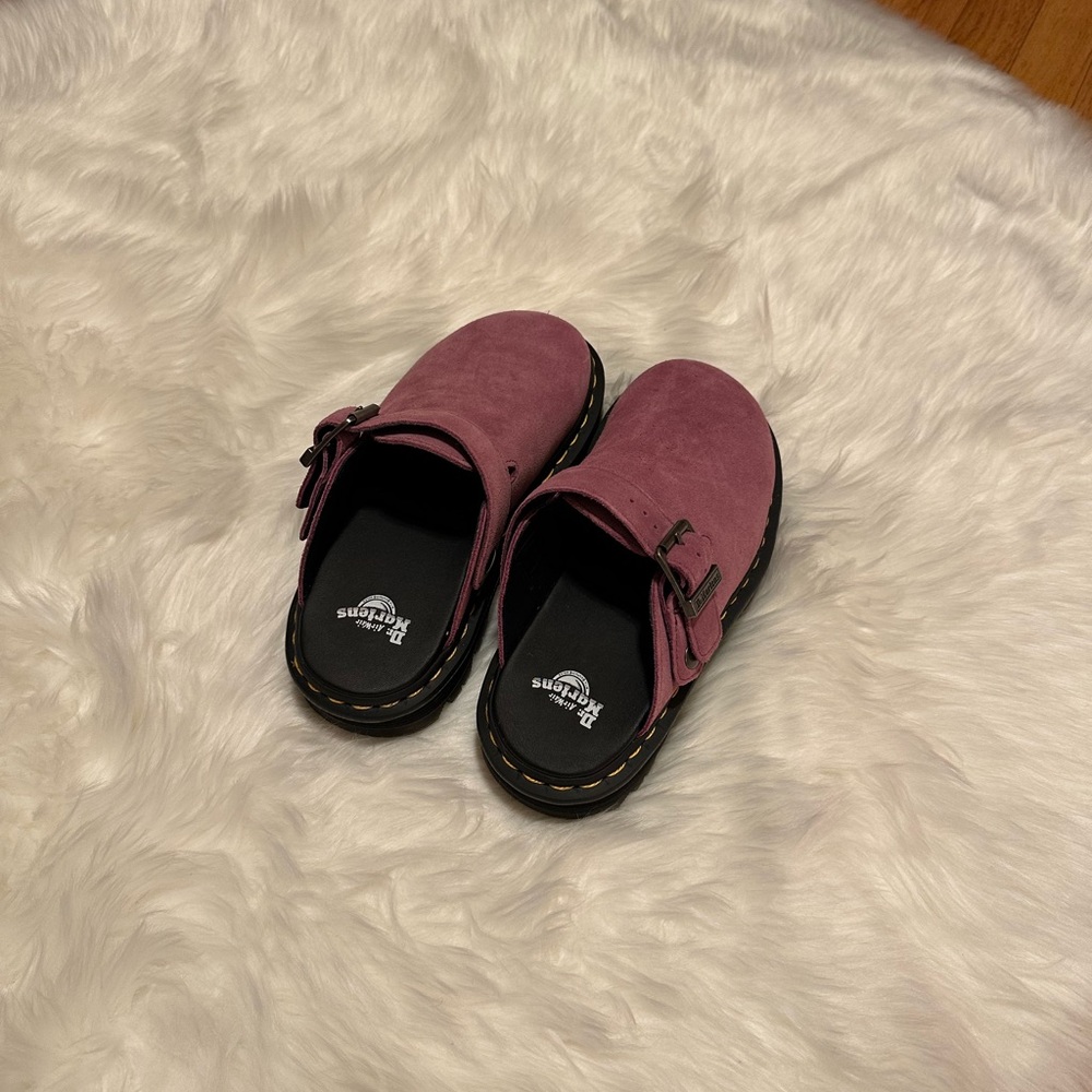 dr martens zebzag slingback mules